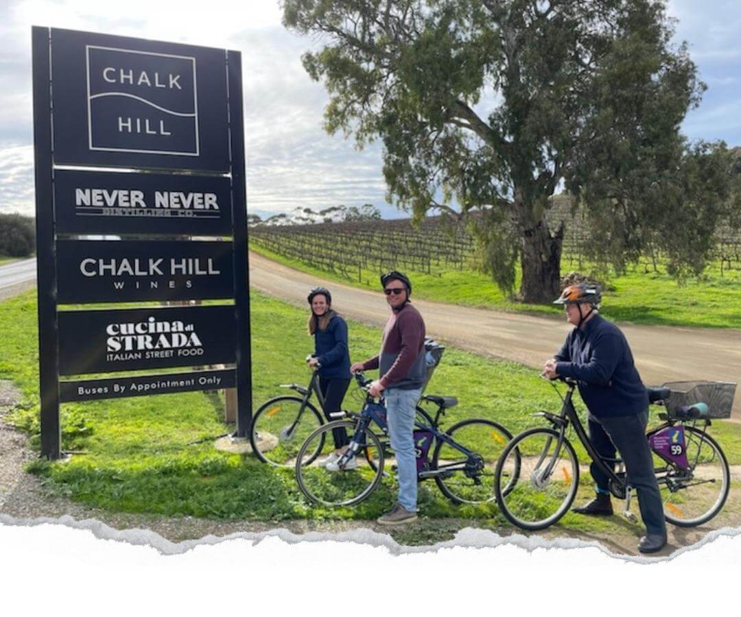 Bike Adventures along the Shiraz Trail McLaren Vale - Birds on Bikes