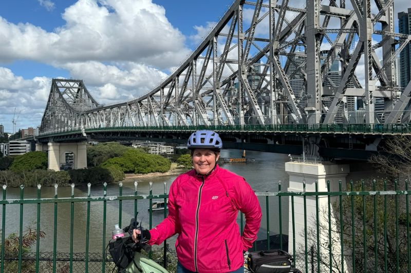 cyclists on a bike ride