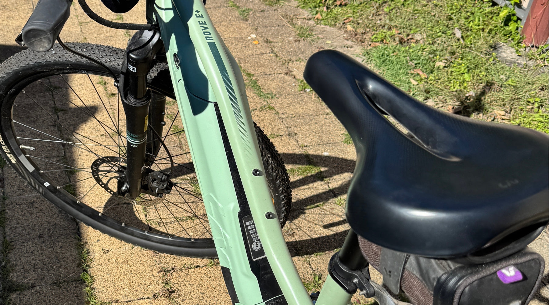 ebike standing in the sunshine