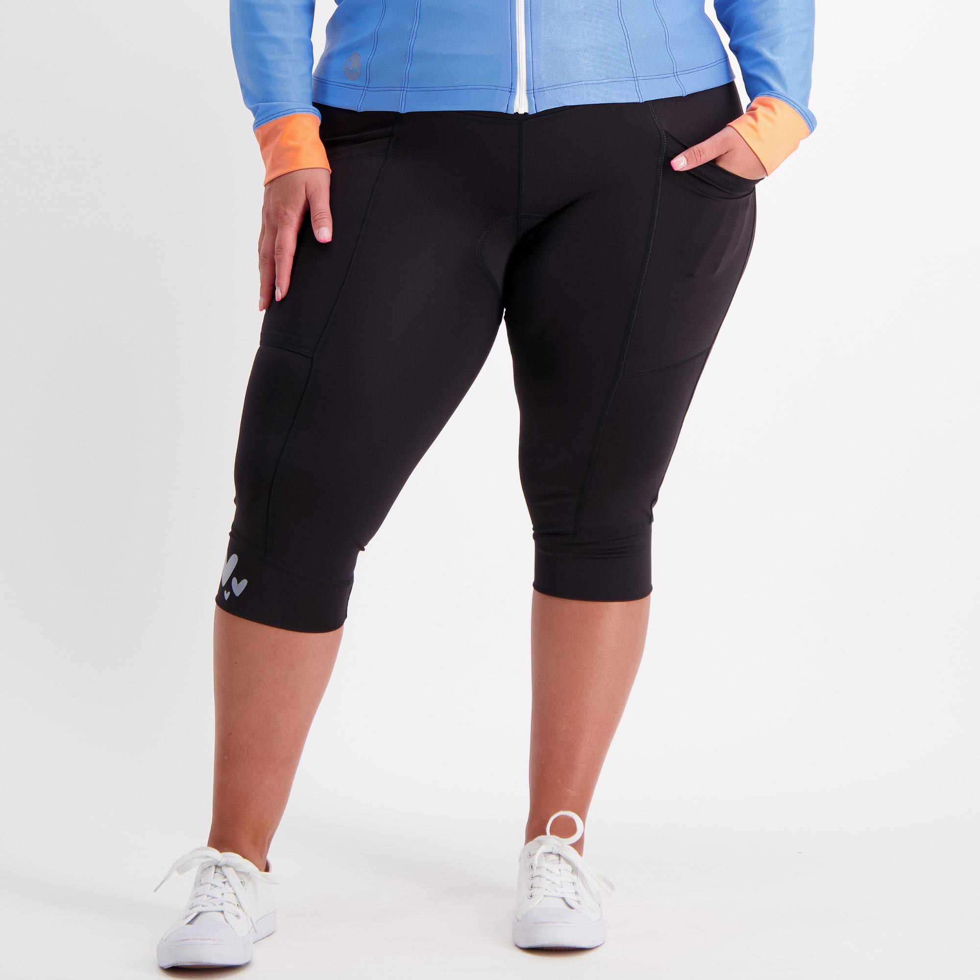 Leggings Cycling Padded Pants Womens Women's 3/4 Bike Pants With