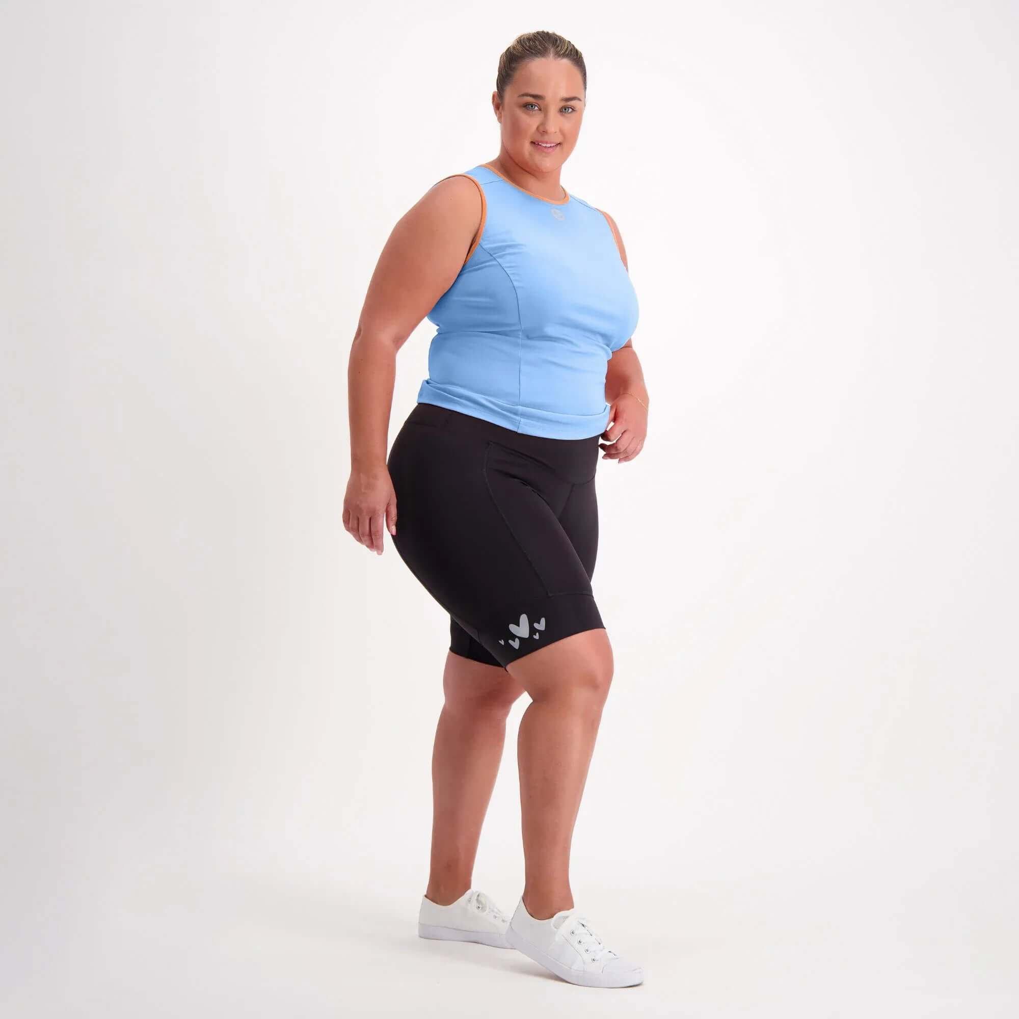 Eco Sleeveless Cycling Base Layer - Blue - Birds on Bikes