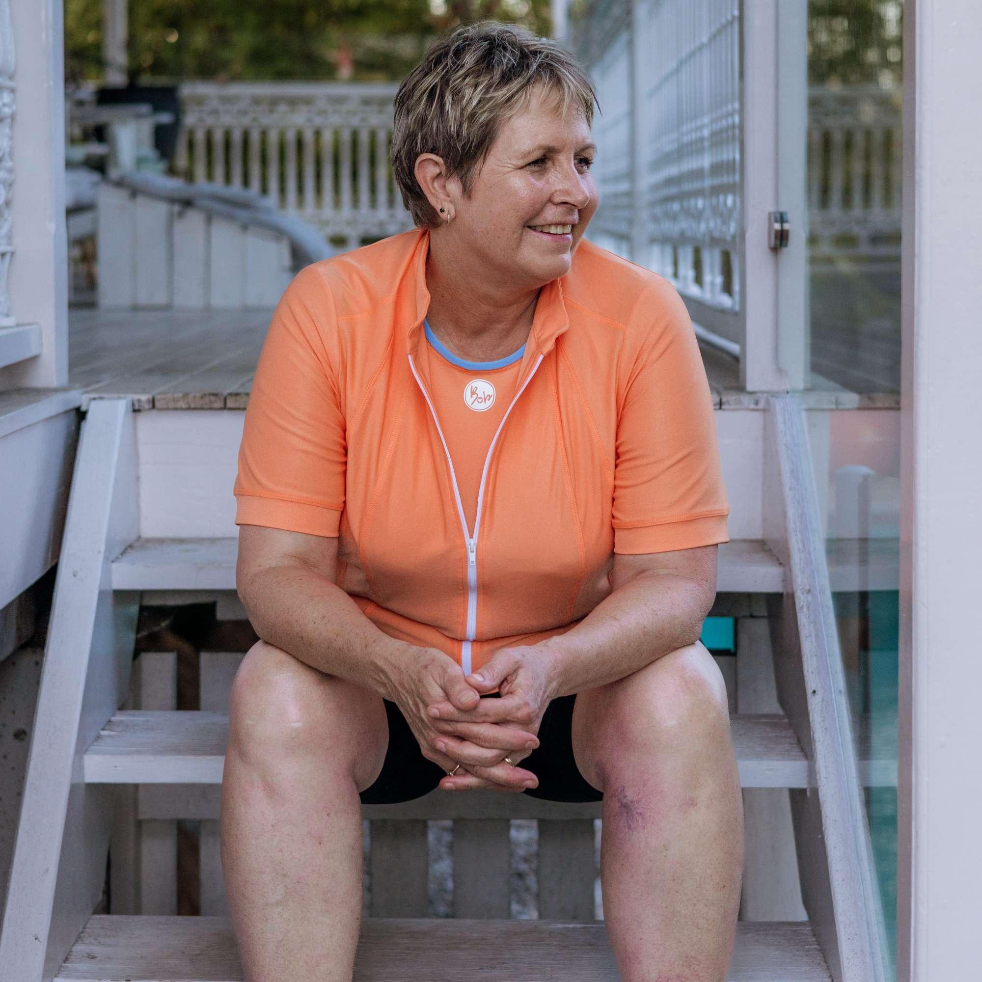 Venture Cycling Jersey - Orange - Birds on Bikes
