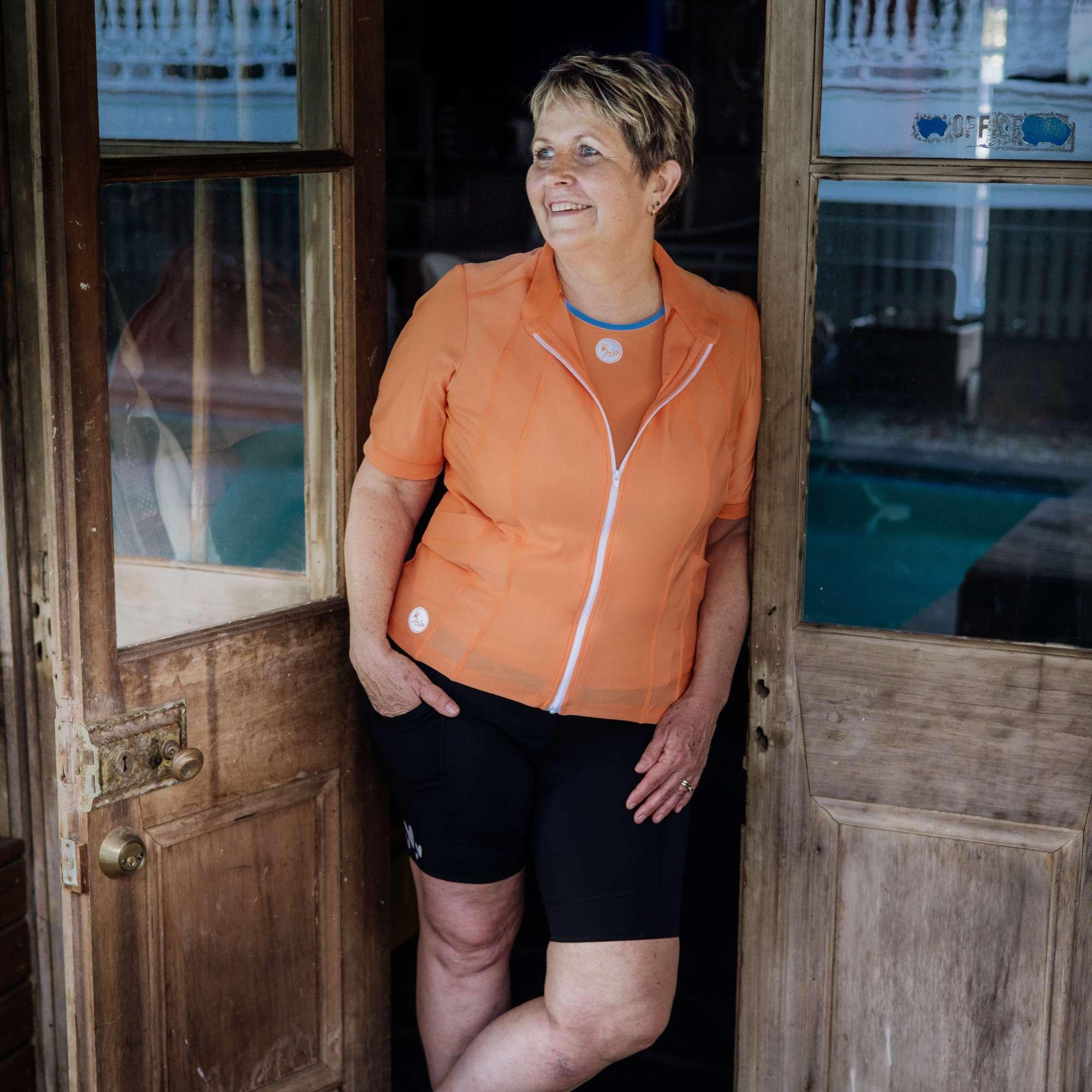 Venture Cycling Jersey - Orange - Birds on Bikes