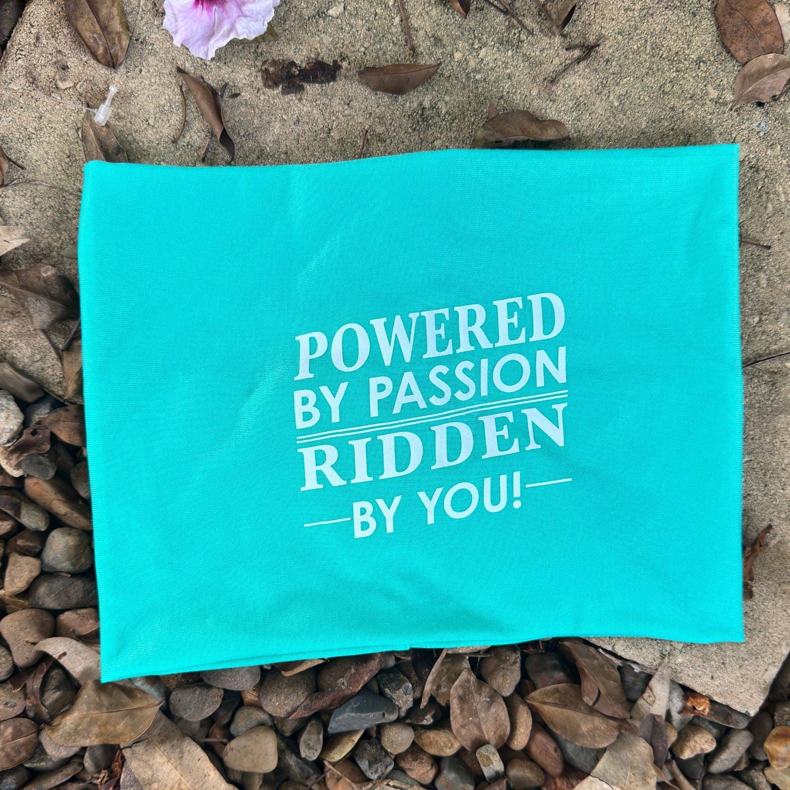 Powered by Passion, Ridden by You Cycling Snood - Birds on Bikes