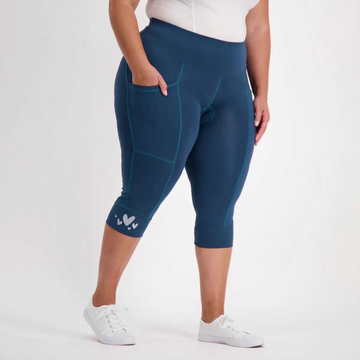 Essential Pocket 3/4 Bike Pants Forest - Birds on Bikes