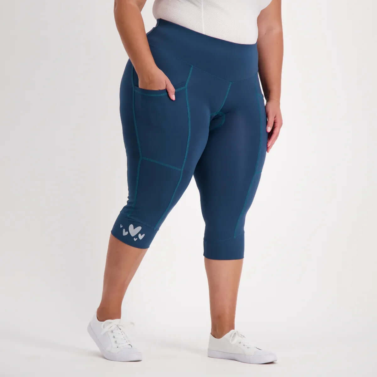 Essential Pocket 3/4 Bike Pants Forest - Birds on Bikes
