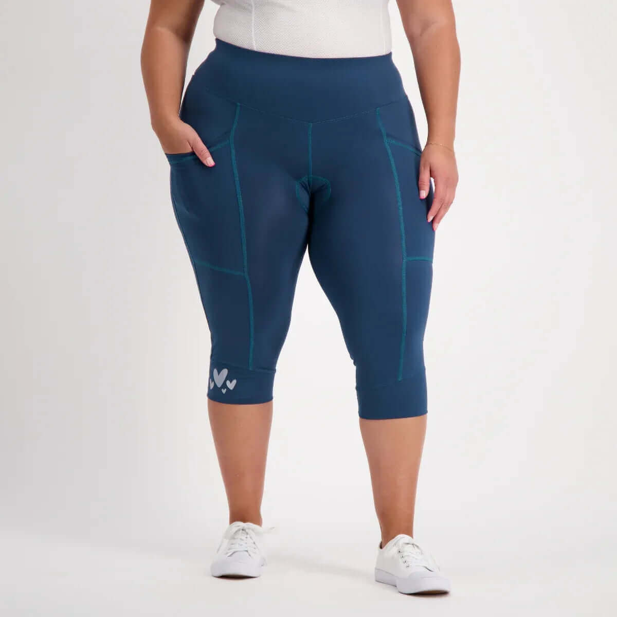 Essential Pocket 3/4 Bike Pants Forest - Birds on Bikes