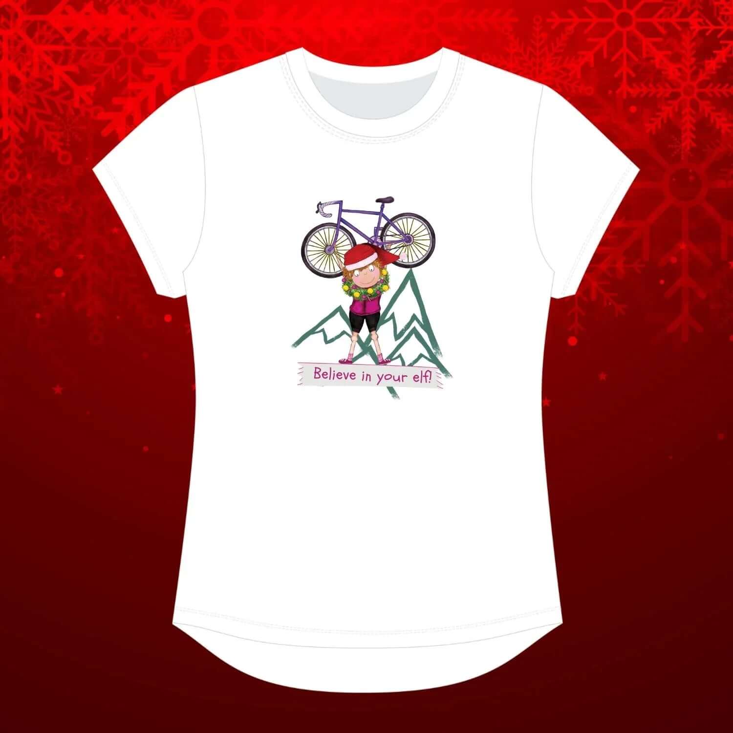 Believe in Your Elf Tee - Birds on Bikes