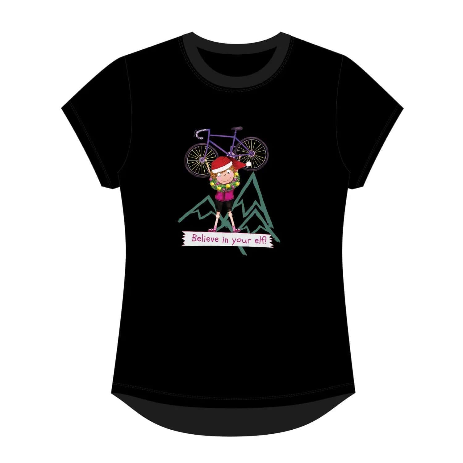 Believe in Your Elf Tee - Birds on Bikes