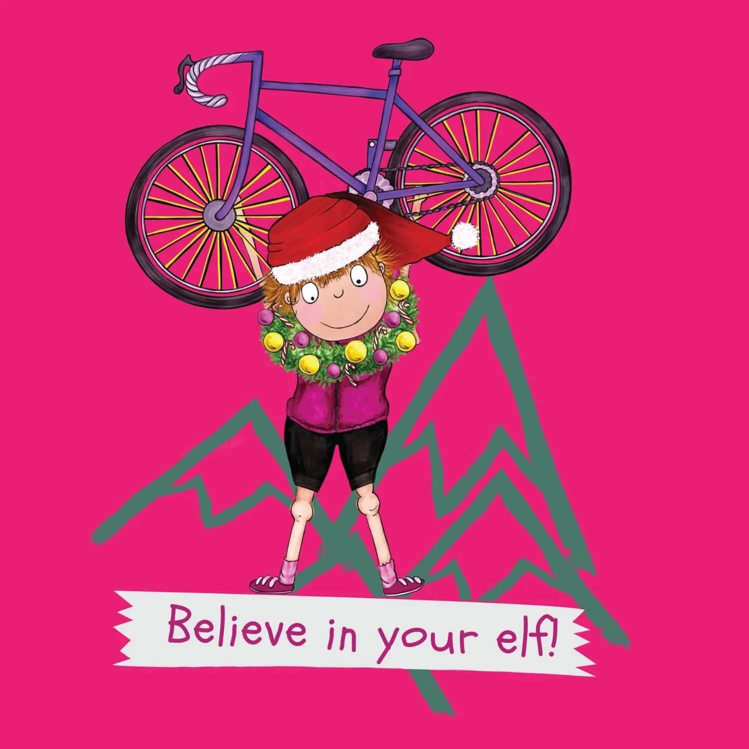 Believe in Your Elf Tee - Birds on Bikes