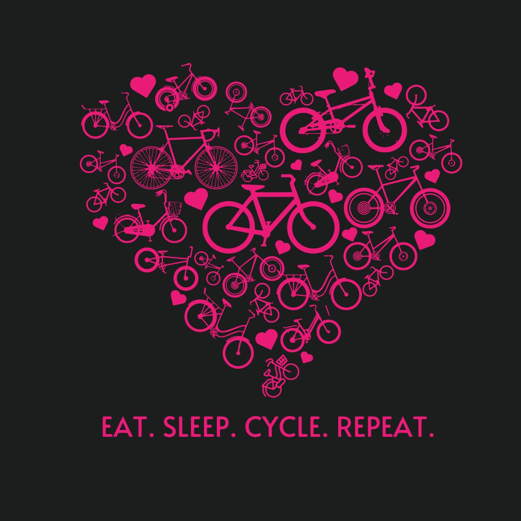 Eat. Sleep. Cycle. Repeat. Women’s Tee
