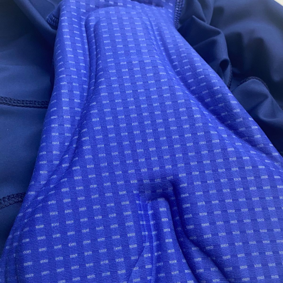 womens cycling chamois blue elastic interface