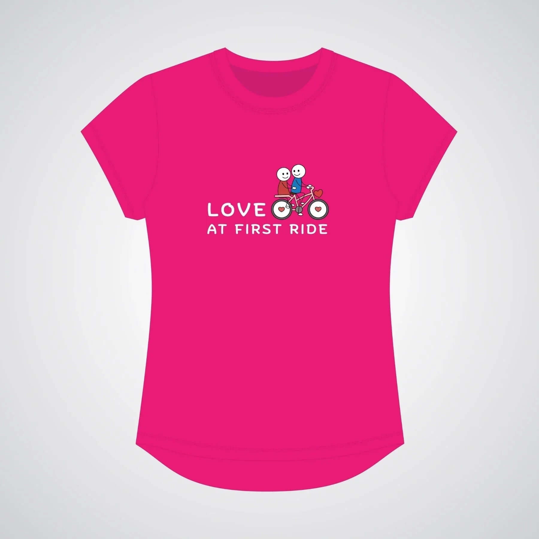 Love at First Ride Limited Edition Slogan Tshirt - Birds on Bikes