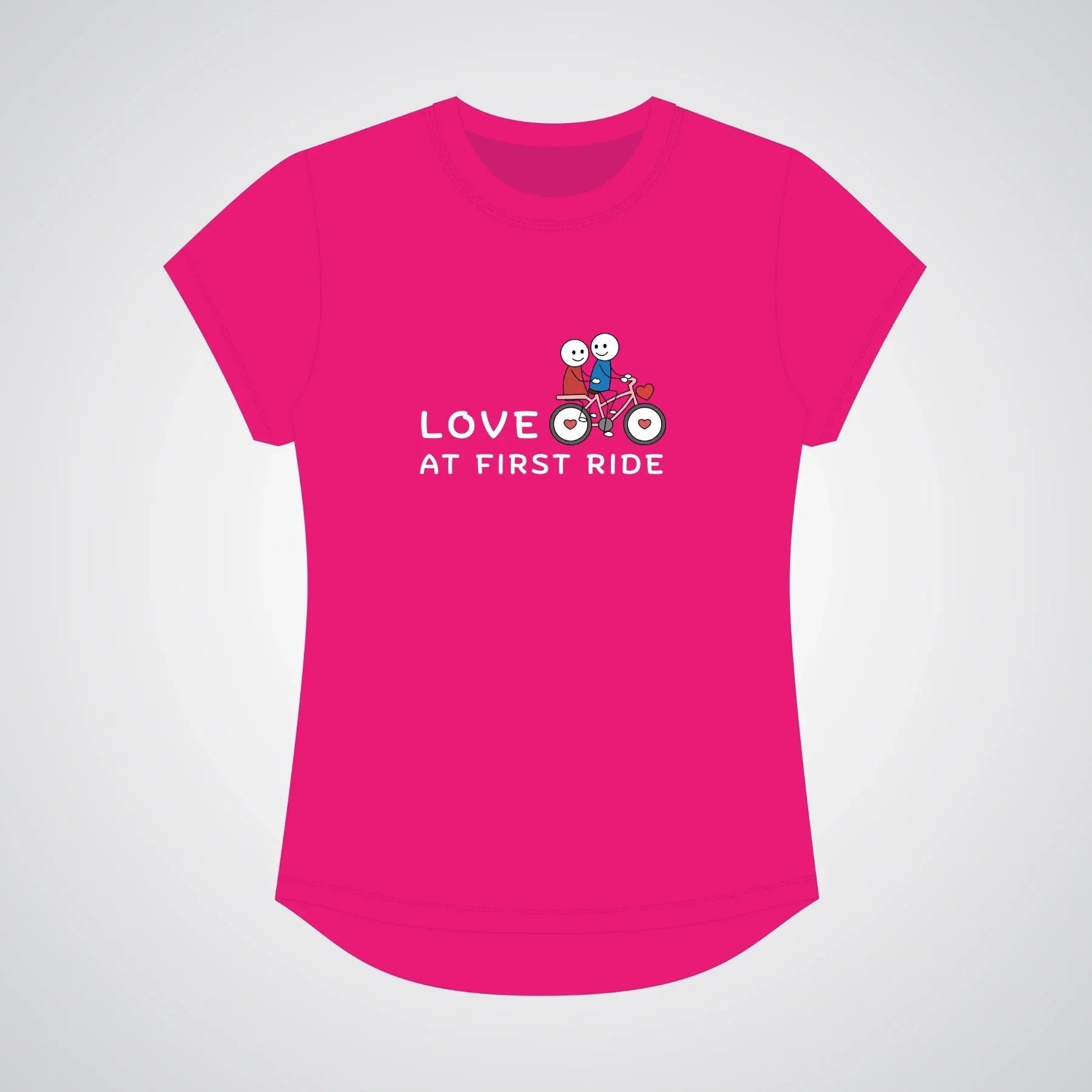 Love at First Ride Limited Edition Slogan Tshirt - Birds on Bikes