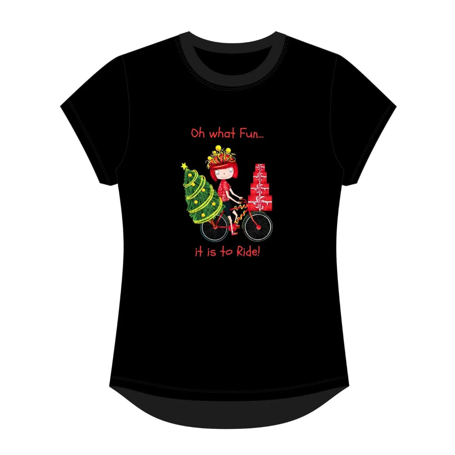 Oh What Fun It Is to Ride Tee - Birds on Bikes