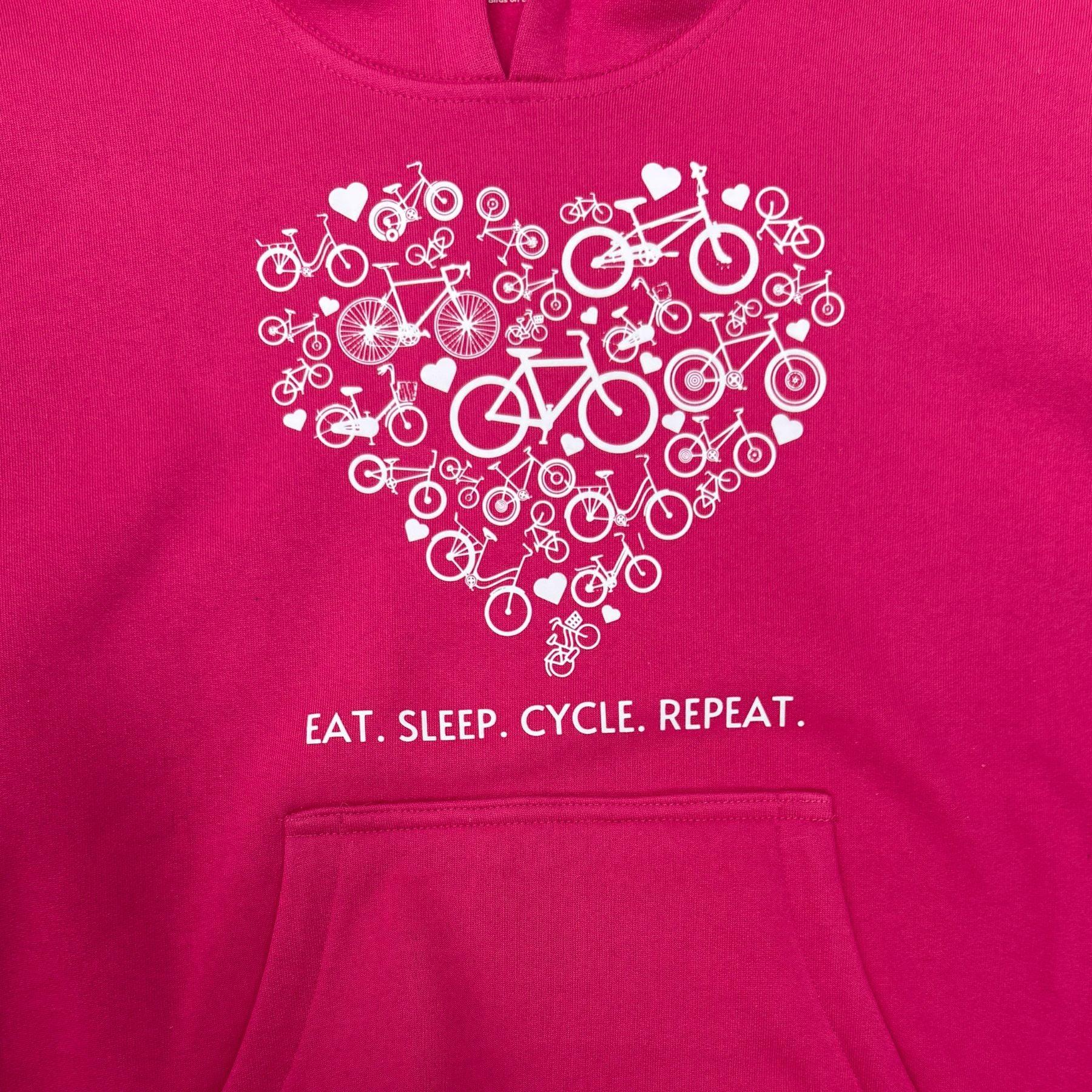 Eat Sleep Cycle Repeat - Outrider Hoodie - Birds on Bikes