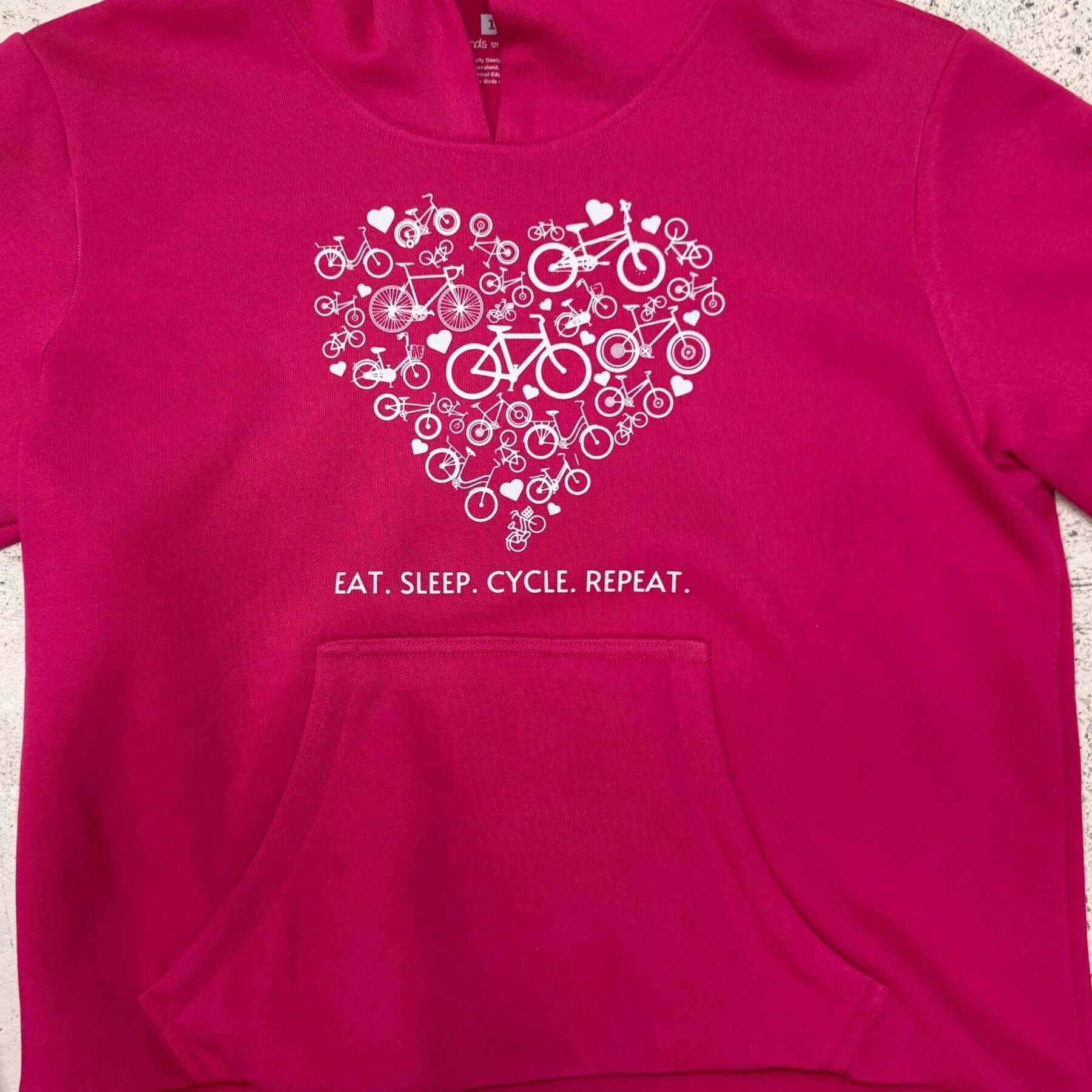 Eat Sleep Cycle Repeat - Outrider Hoodie - Birds on Bikes