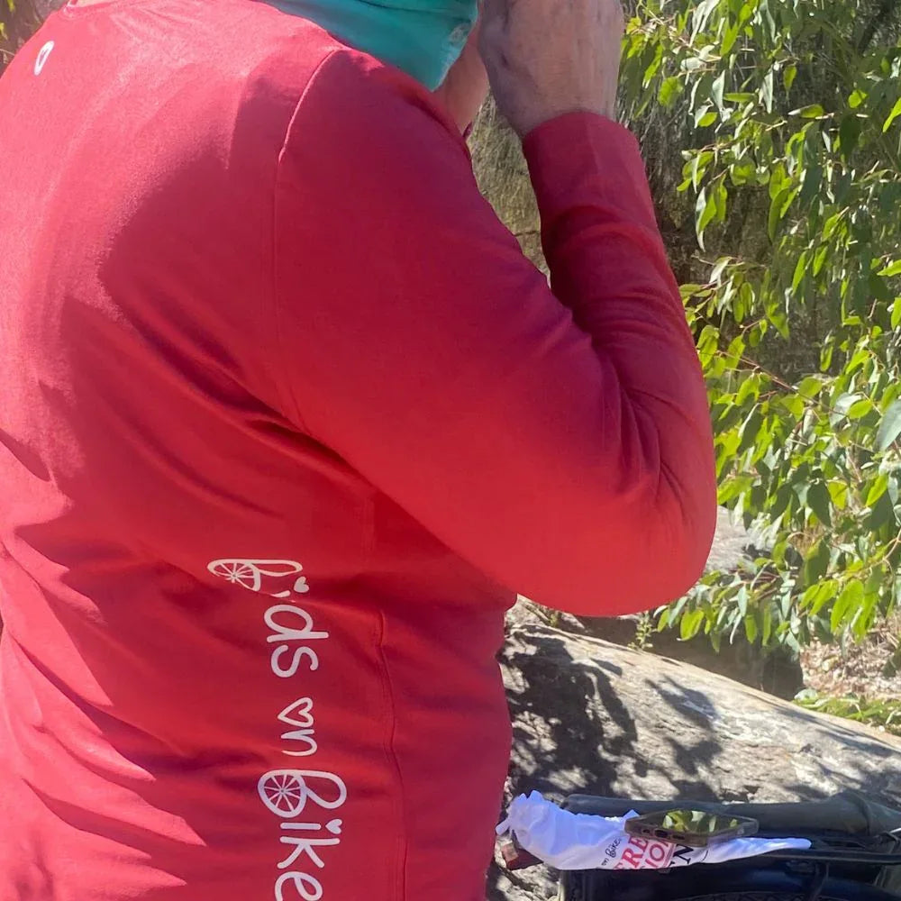 Long Sleeve Technical Tee - Birds on Bikes