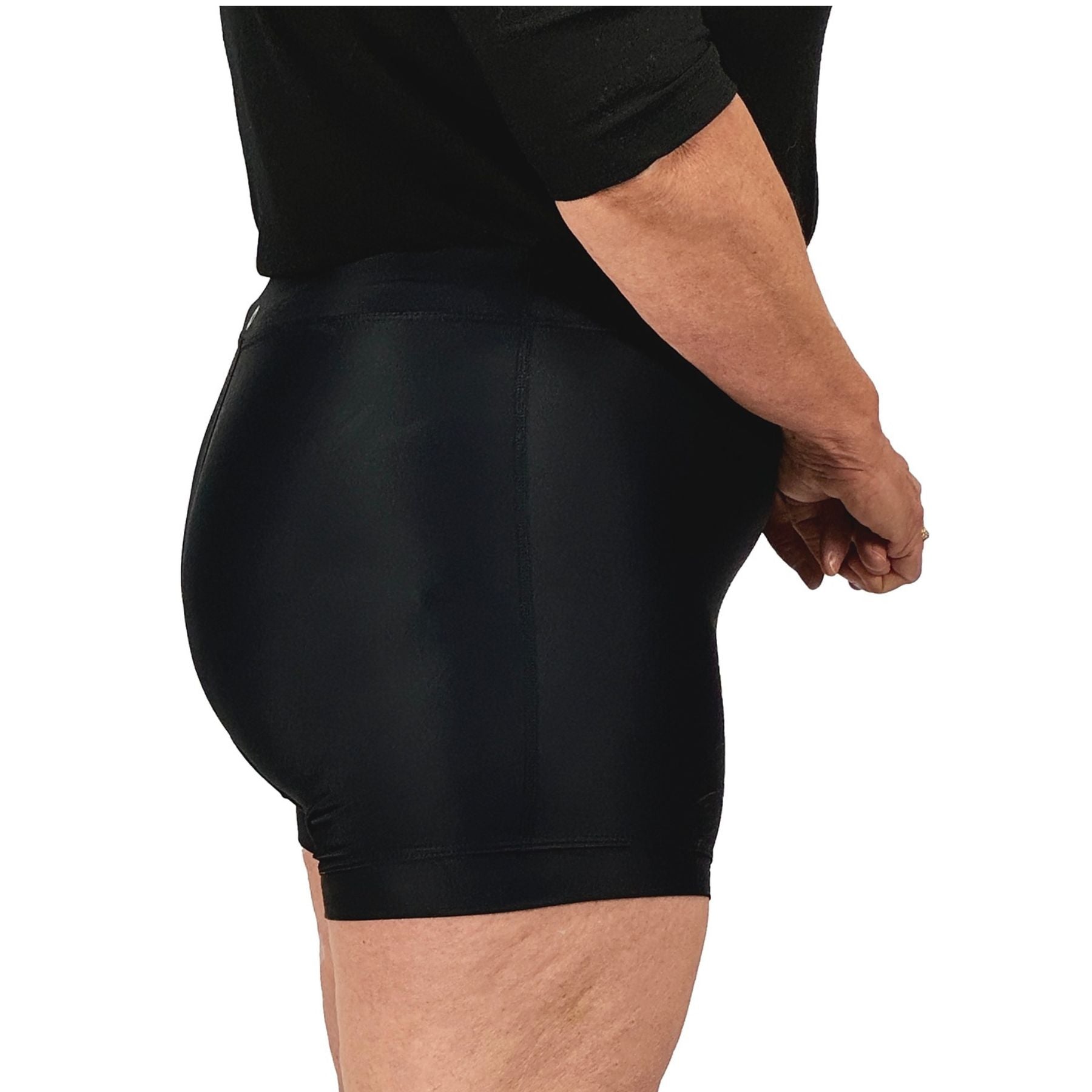 Black BoB Unders padded cycling underwear for women – side view