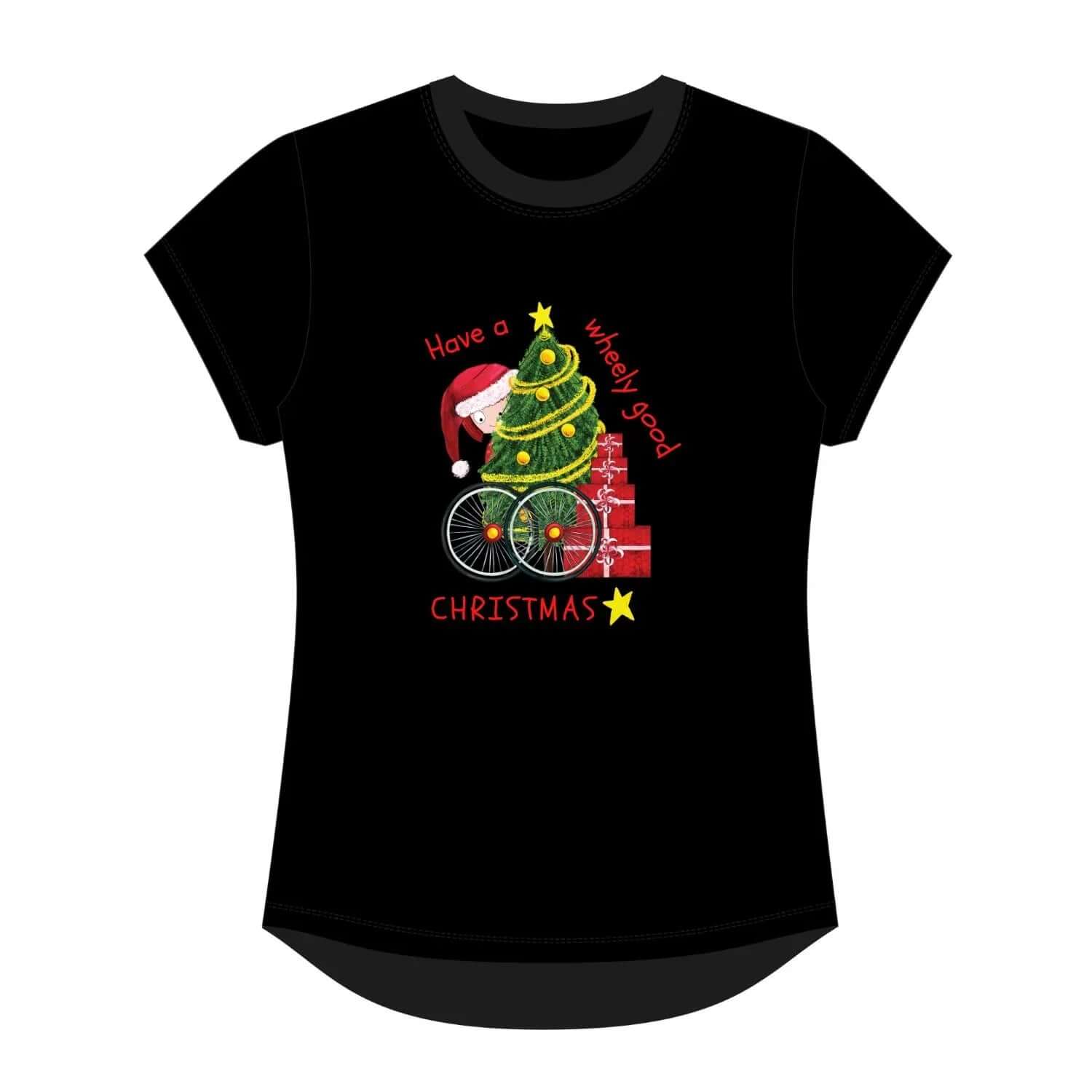 Have a Wheely Good Christmas Tee - Birds on Bikes
