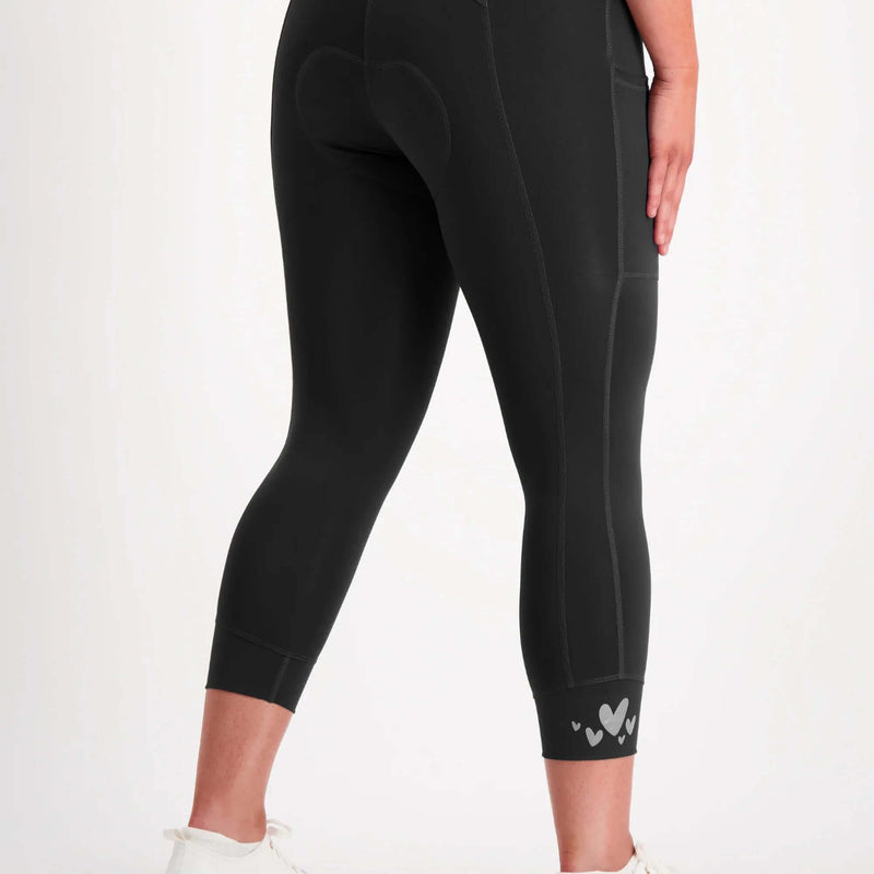 Essential Pocket Padded Bike Capri (ECONYL®) - Birds on Bikes