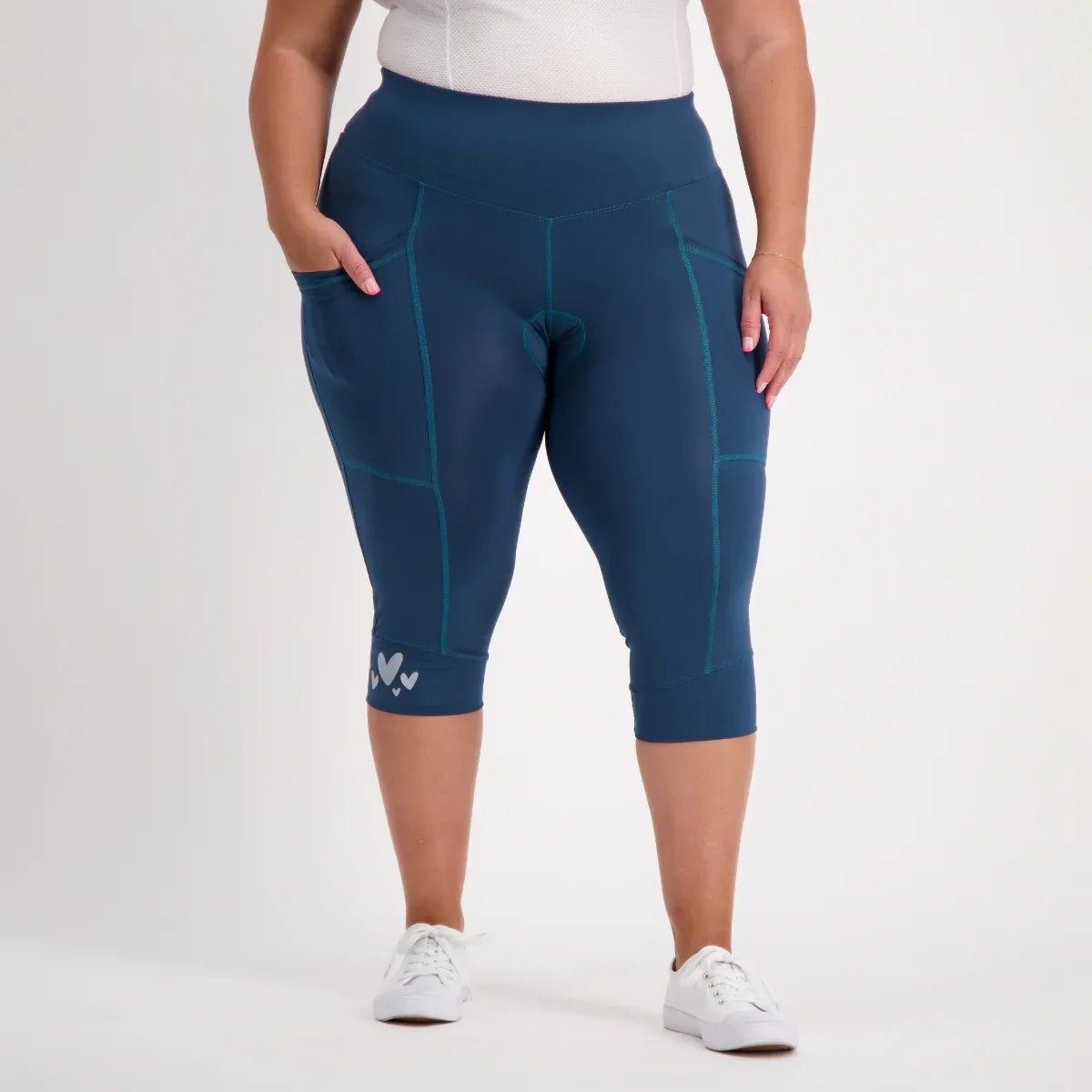 Essential Pocket 3/4 Bike Pants Forest - Birds on Bikes