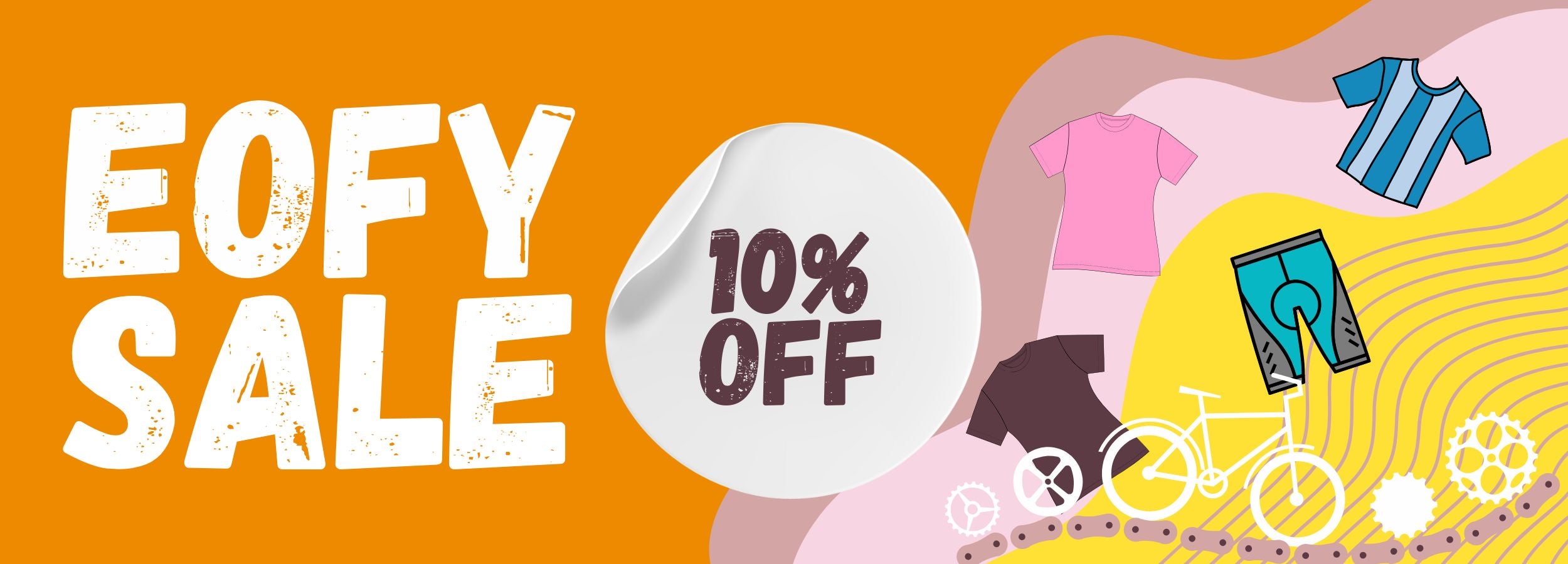 EOFY sale banner with 10% off
