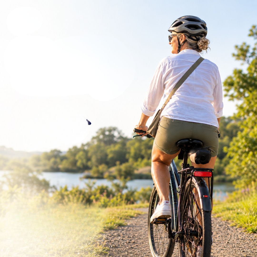 Padded cycling comfort without the full cycling-kit look