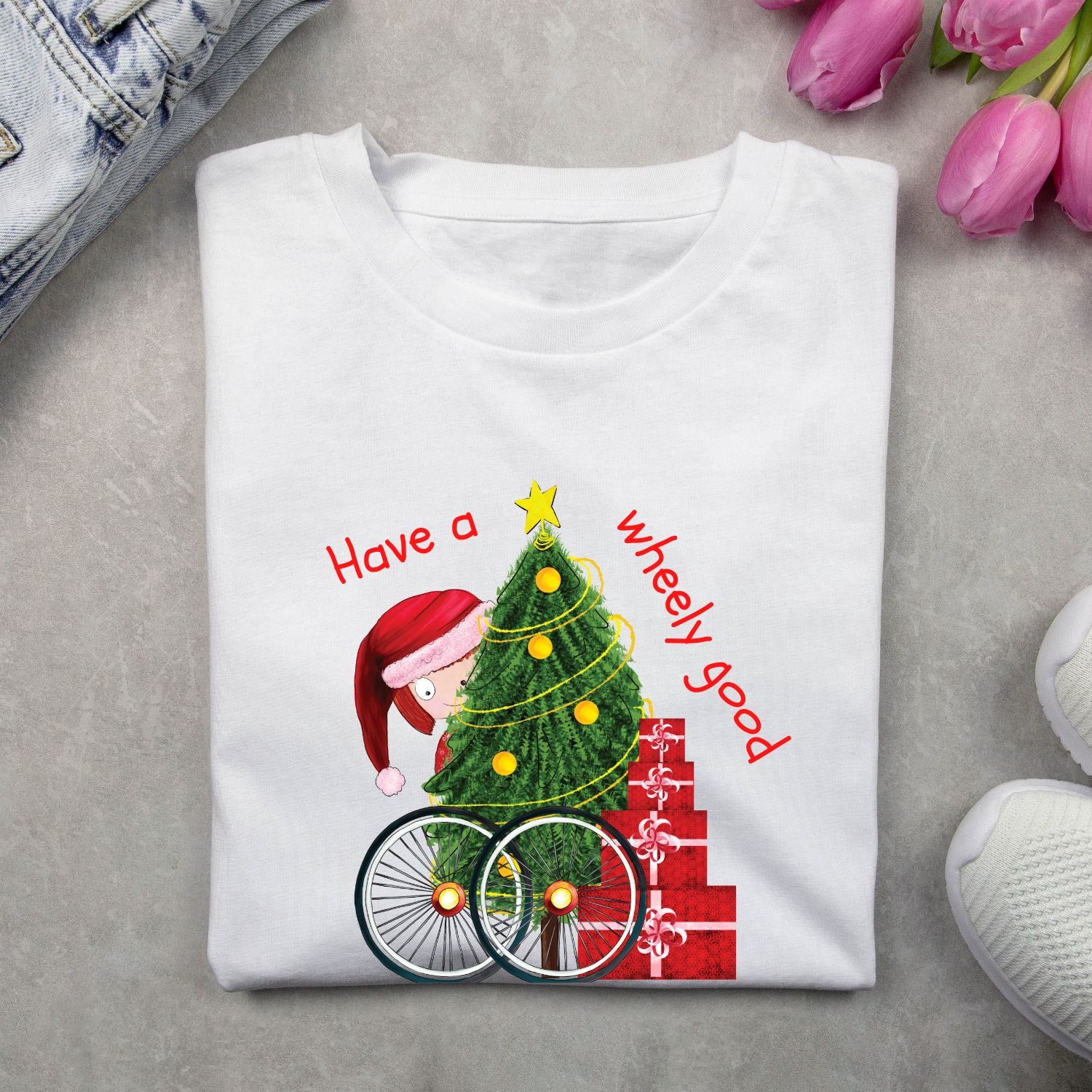 Have a Wheely Good Christmas Tee